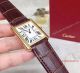 2017 Knockoff Cartier Tank Solo Gold 27mm White Dial Brown Leather Band Watch (3)_th.jpg